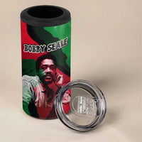 Bobby Seale 4 in 1 Can Cooler Tumbler Black Panther Logo Revolutionary Civil Rights Movement Tribute - Wonder Print Shop
