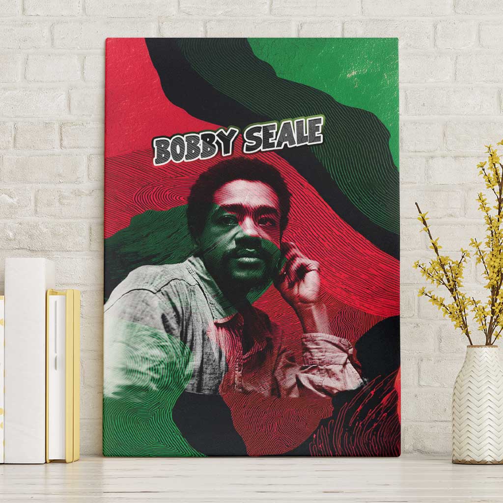 Bobby Seale Canvas Wall Art Black Panther Logo Revolutionary Civil Rights Movement Tribute - Wonder Print Shop