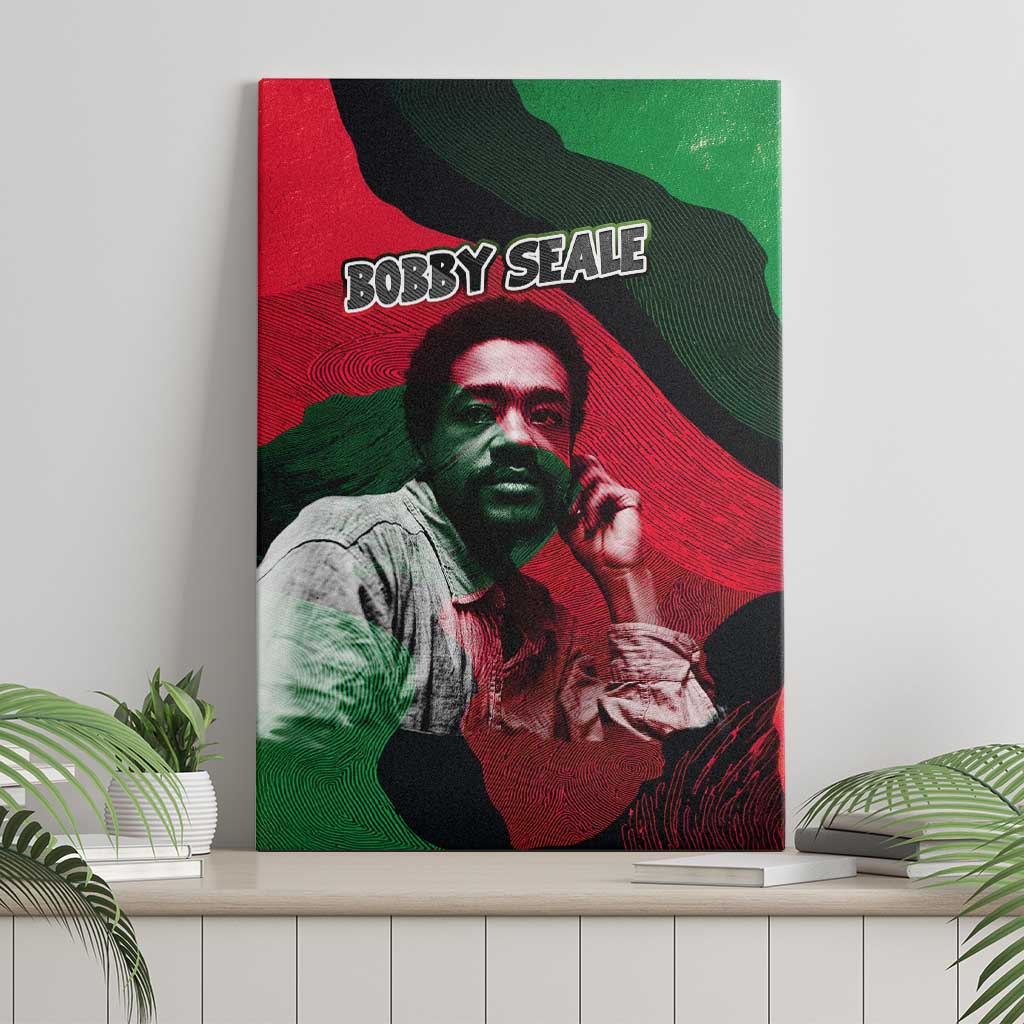 Bobby Seale Canvas Wall Art Black Panther Logo Revolutionary Civil Rights Movement Tribute - Wonder Print Shop