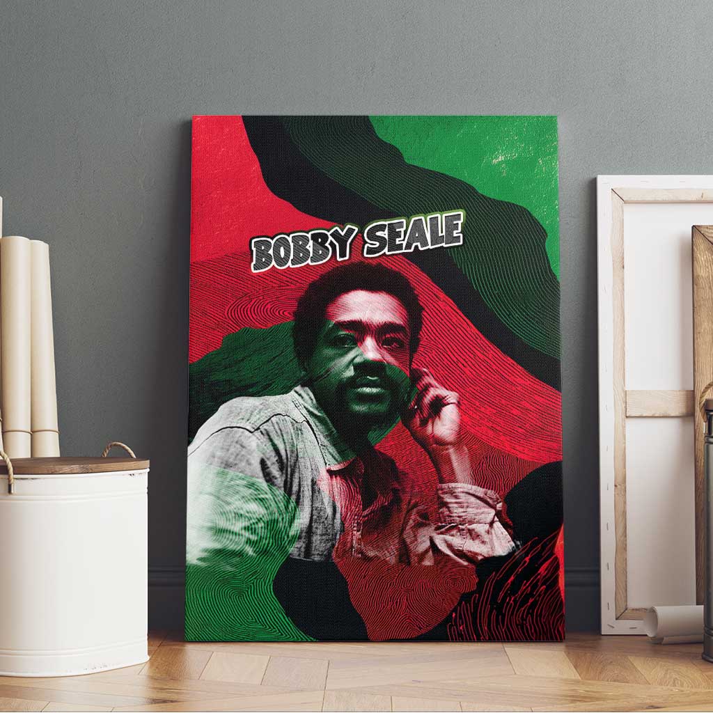 Bobby Seale Canvas Wall Art Black Panther Logo Revolutionary Civil Rights Movement Tribute - Wonder Print Shop