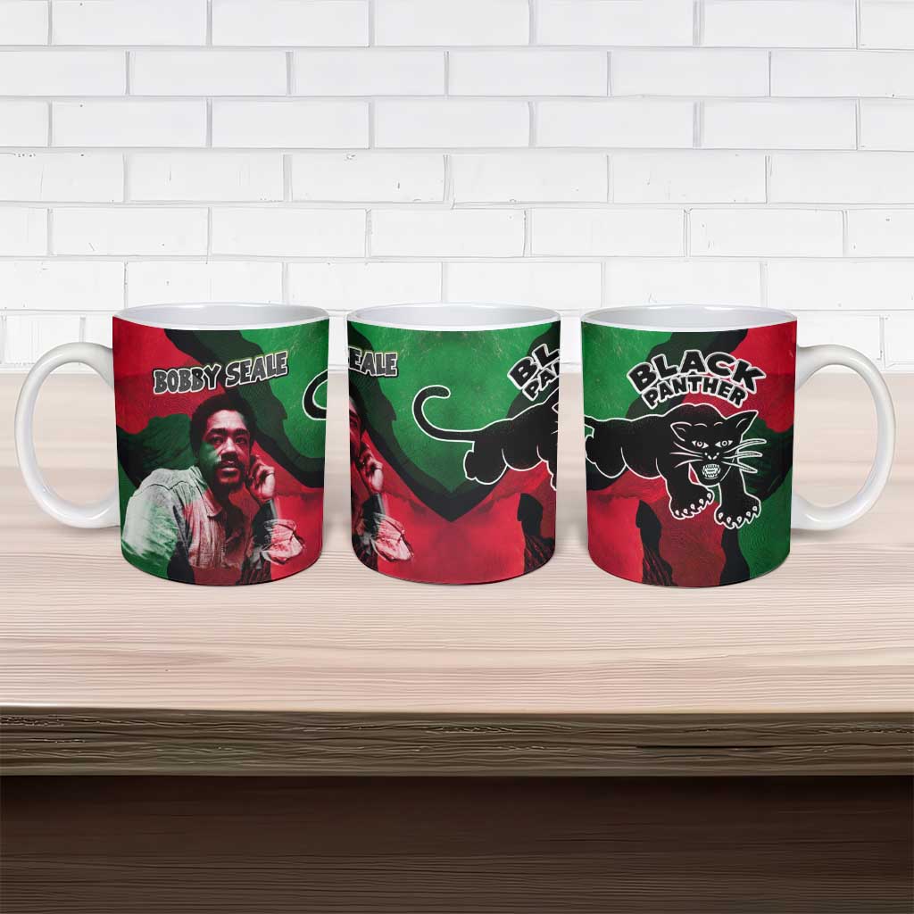 Bobby Seale Ceramic Mug Black Panther Logo Revolutionary Civil Rights Movement Tribute - Wonder Print Shop