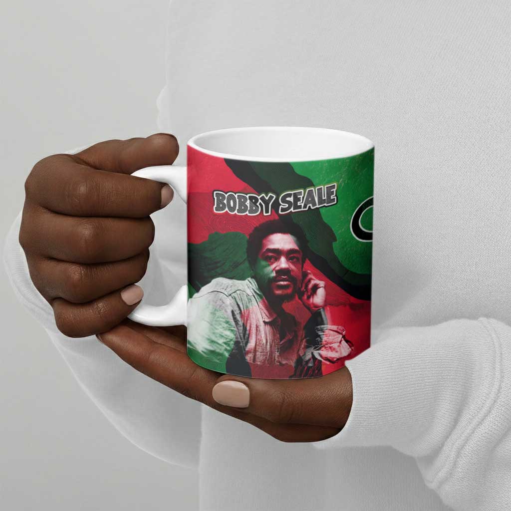 Bobby Seale Ceramic Mug Black Panther Logo Revolutionary Civil Rights Movement Tribute - Wonder Print Shop