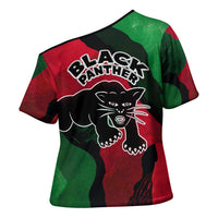 Bobby Seale Cross Shoulder Shirt Black Panther Logo Revolutionary Civil Rights Movement Tribute - Wonder Print Shop