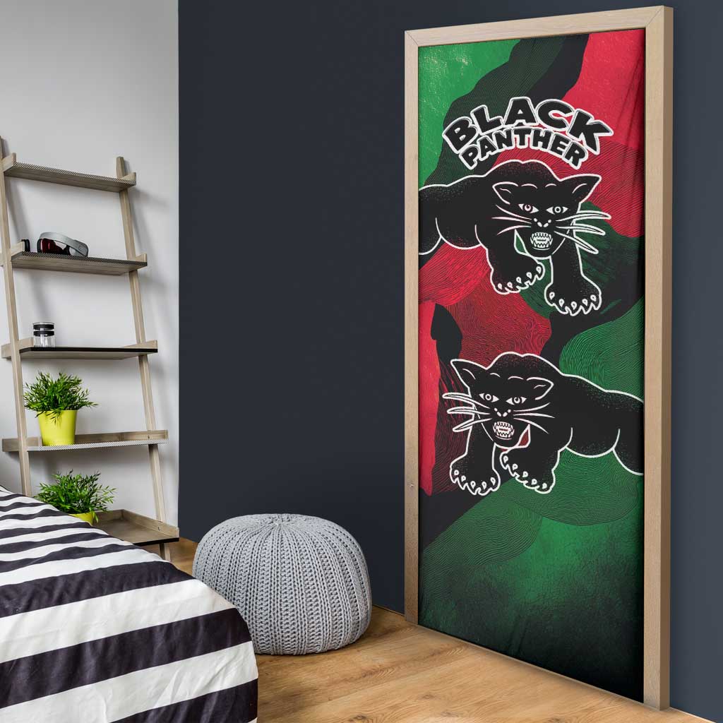 Bobby Seale Door Cover Black Panther Logo Revolutionary Civil Rights Movement Tribute - Wonder Print Shop