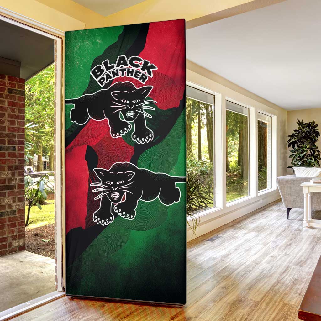 Bobby Seale Door Cover Black Panther Logo Revolutionary Civil Rights Movement Tribute - Wonder Print Shop