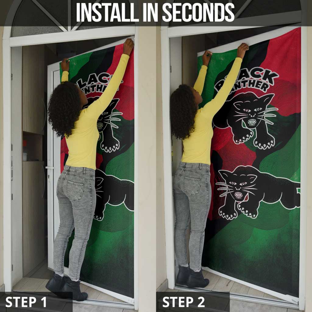 Bobby Seale Door Cover Black Panther Logo Revolutionary Civil Rights Movement Tribute - Wonder Print Shop
