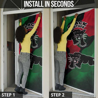 Bobby Seale Door Cover Black Panther Logo Revolutionary Civil Rights Movement Tribute - Wonder Print Shop