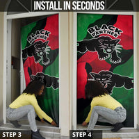 Bobby Seale Door Cover Black Panther Logo Revolutionary Civil Rights Movement Tribute - Wonder Print Shop