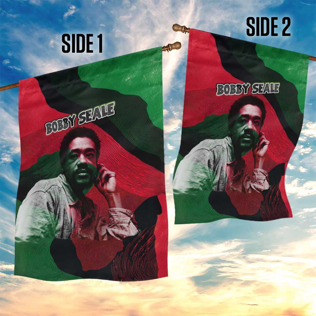 Bobby Seale Garden Flag Black Panther Logo Revolutionary Civil Rights Movement Tribute - Wonder Print Shop