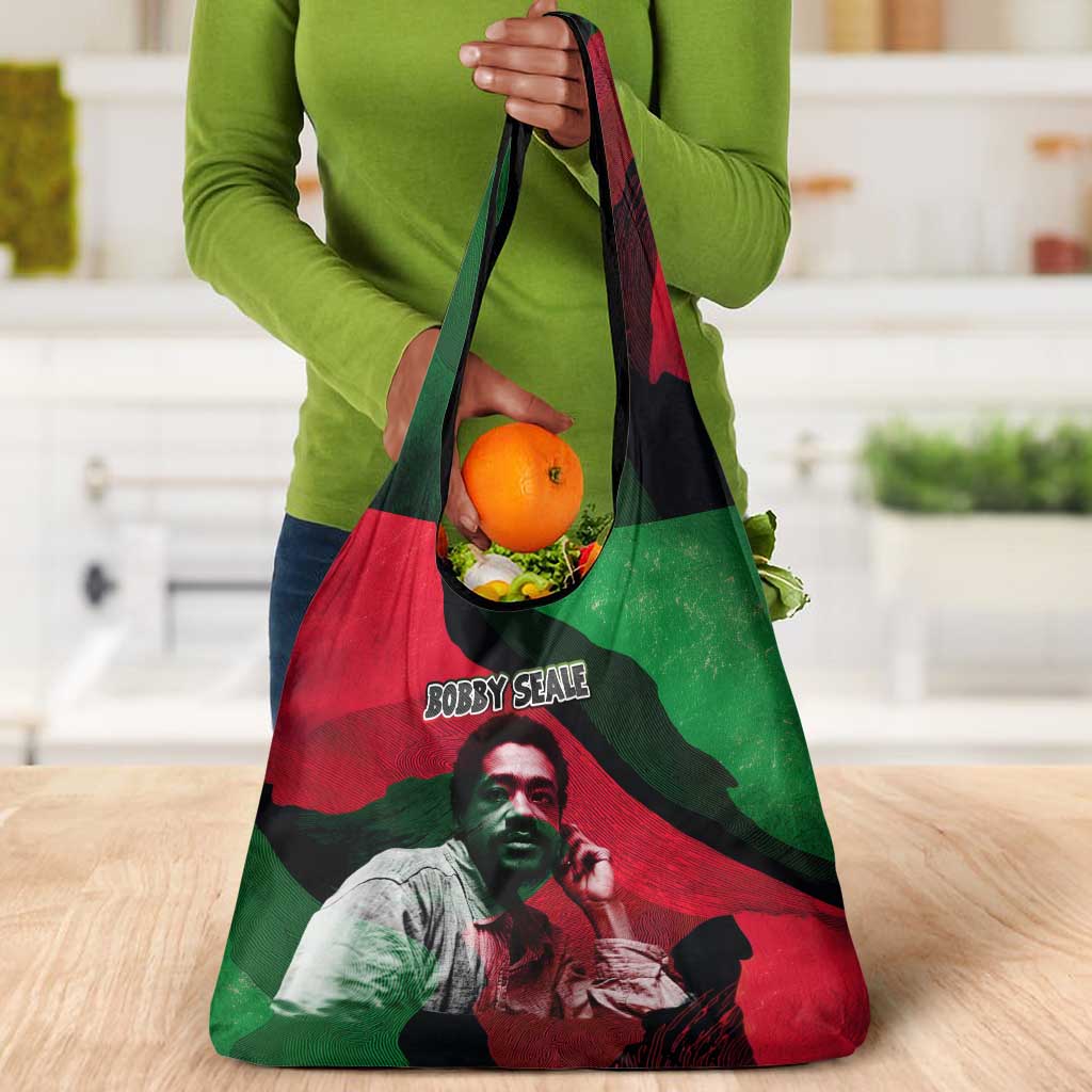 Bobby Seale Grocery Bag Black Panther Logo Revolutionary Civil Rights Movement Tribute - Wonder Print Shop