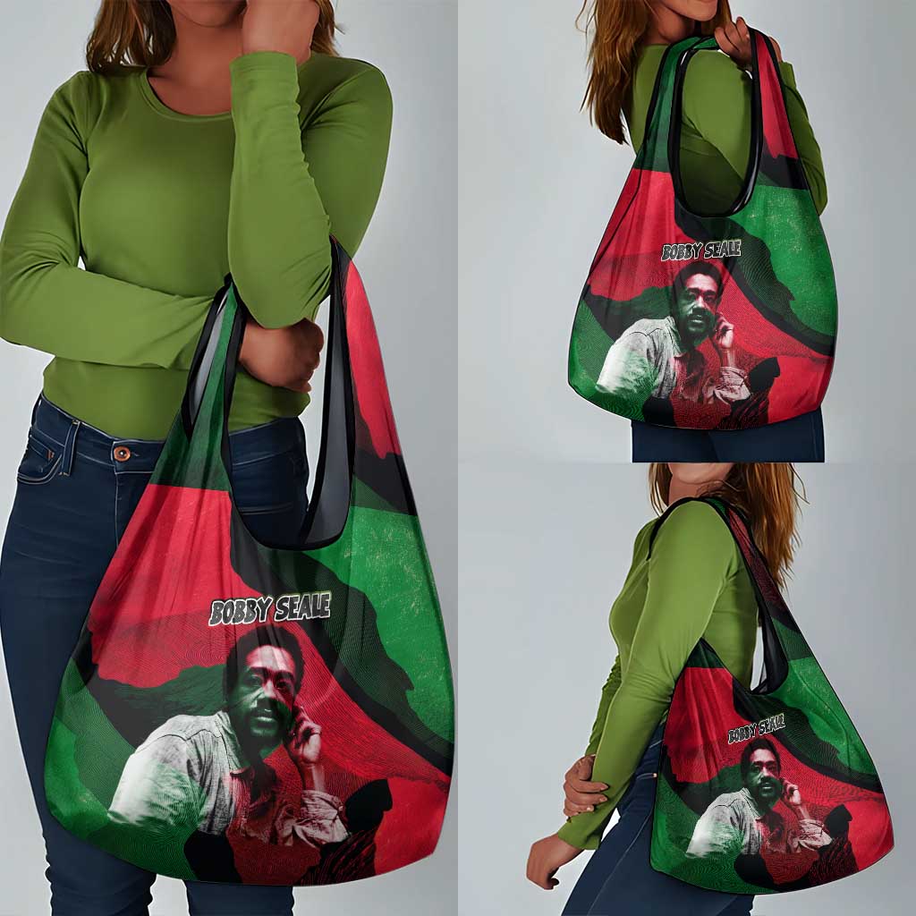 Bobby Seale Grocery Bag Black Panther Logo Revolutionary Civil Rights Movement Tribute - Wonder Print Shop