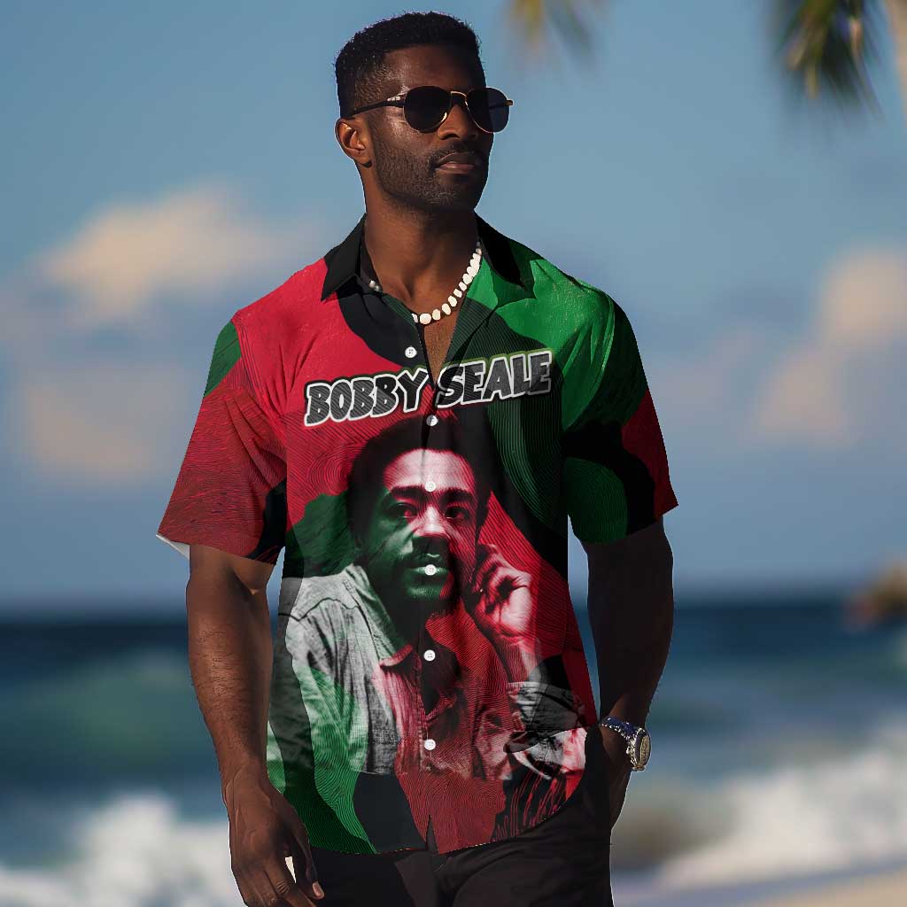 Bobby Seale Hawaiian Shirt Black Panther Logo Revolutionary Civil Rights Movement Tribute - Wonder Print Shop