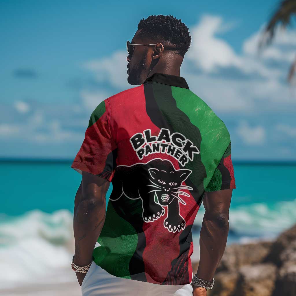Bobby Seale Hawaiian Shirt Black Panther Logo Revolutionary Civil Rights Movement Tribute - Wonder Print Shop
