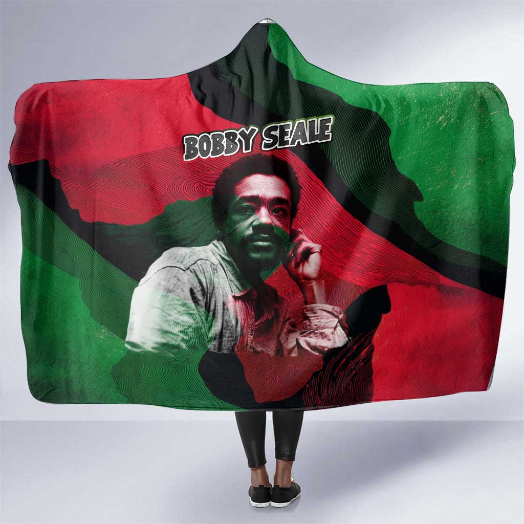 Bobby Seale Hooded Blanket Black Panther Logo Revolutionary Civil Rights Movement Tribute - Wonder Print Shop