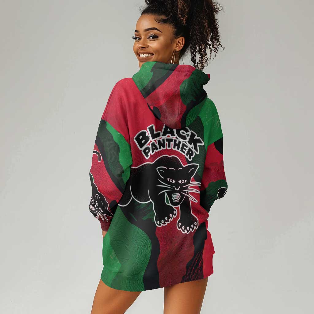 Bobby Seale Hoodie Dress Black Panther Logo Revolutionary Civil Rights Movement Tribute - Wonder Print Shop