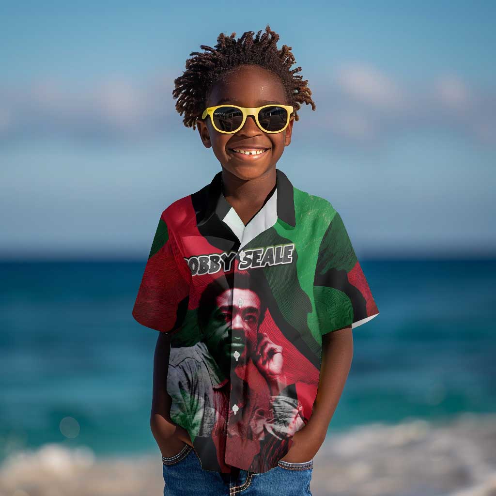 Bobby Seale Kid Hawaiian Shirt Black Panther Logo Revolutionary Civil Rights Movement Tribute - Wonder Print Shop