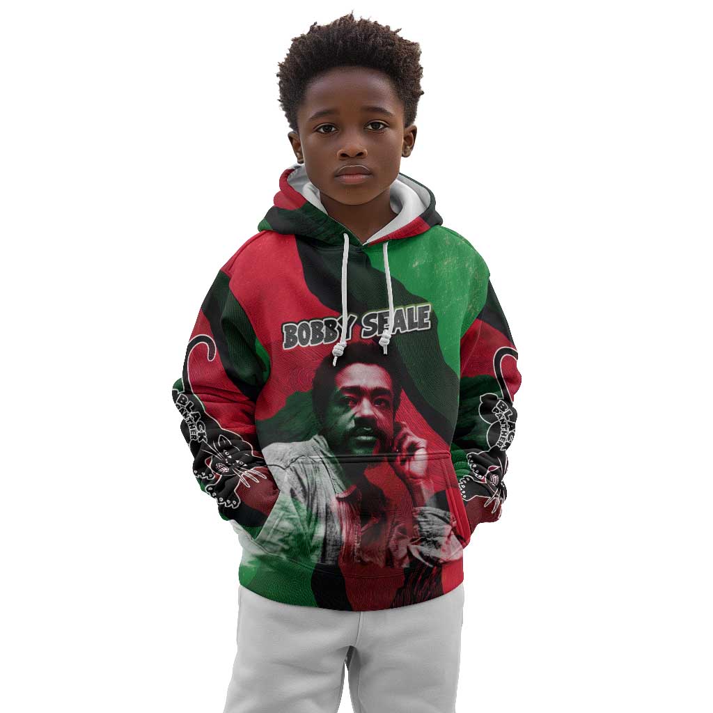 Bobby Seale Kid Hoodie Black Panther Logo Revolutionary Civil Rights Movement Tribute - Wonder Print Shop