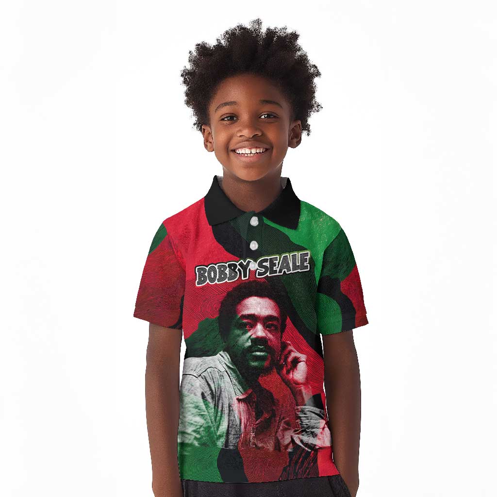 Bobby Seale Kid Polo Shirt Black Panther Logo Revolutionary Civil Rights Movement Tribute - Wonder Print Shop