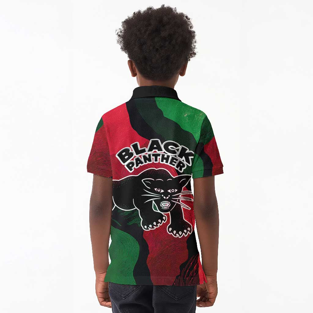 Bobby Seale Kid Polo Shirt Black Panther Logo Revolutionary Civil Rights Movement Tribute - Wonder Print Shop