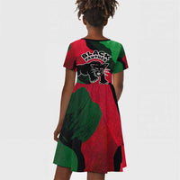 Bobby Seale Kid Short Sleeve Dress Black Panther Logo Revolutionary Civil Rights Movement Tribute - Wonder Print Shop