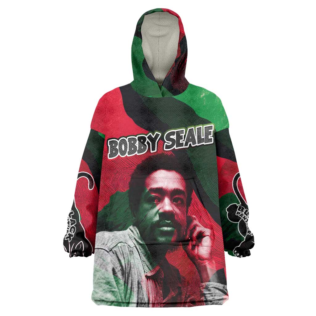 Bobby Seale Kid Wearable Blanket Hoodie Black Panther Logo Revolutionary Civil Rights Movement Tribute - Wonder Print Shop