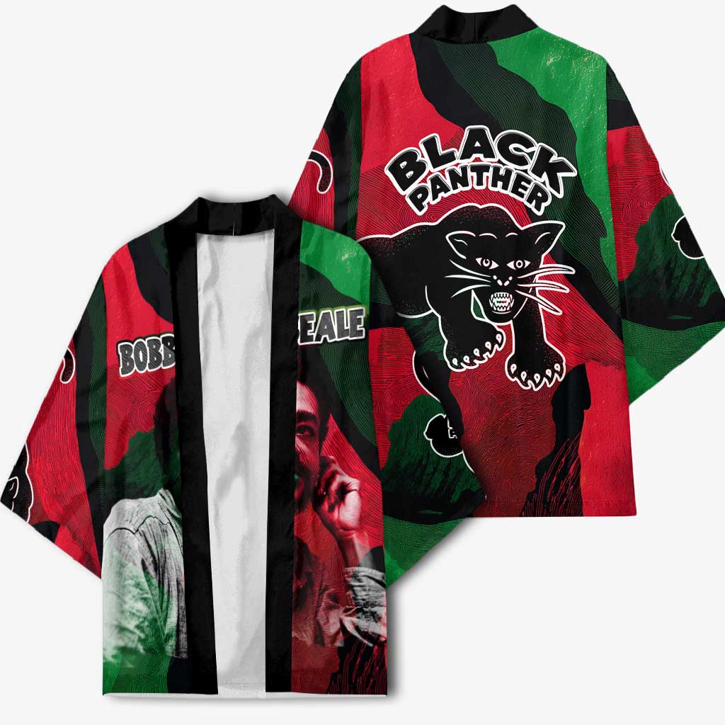 Bobby Seale Kimono Black Panther Logo Revolutionary Civil Rights Movement Tribute - Wonder Print Shop