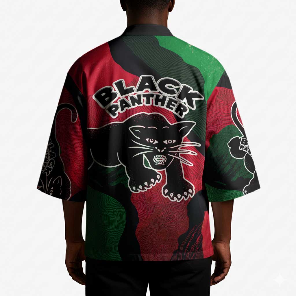 Bobby Seale Kimono Black Panther Logo Revolutionary Civil Rights Movement Tribute - Wonder Print Shop
