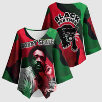 Bobby Seale Kimono Sleeve Blouse Black Panther Logo Revolutionary Civil Rights Movement Tribute - Wonder Print Shop