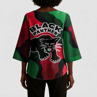 Bobby Seale Kimono Sleeve Blouse Black Panther Logo Revolutionary Civil Rights Movement Tribute - Wonder Print Shop