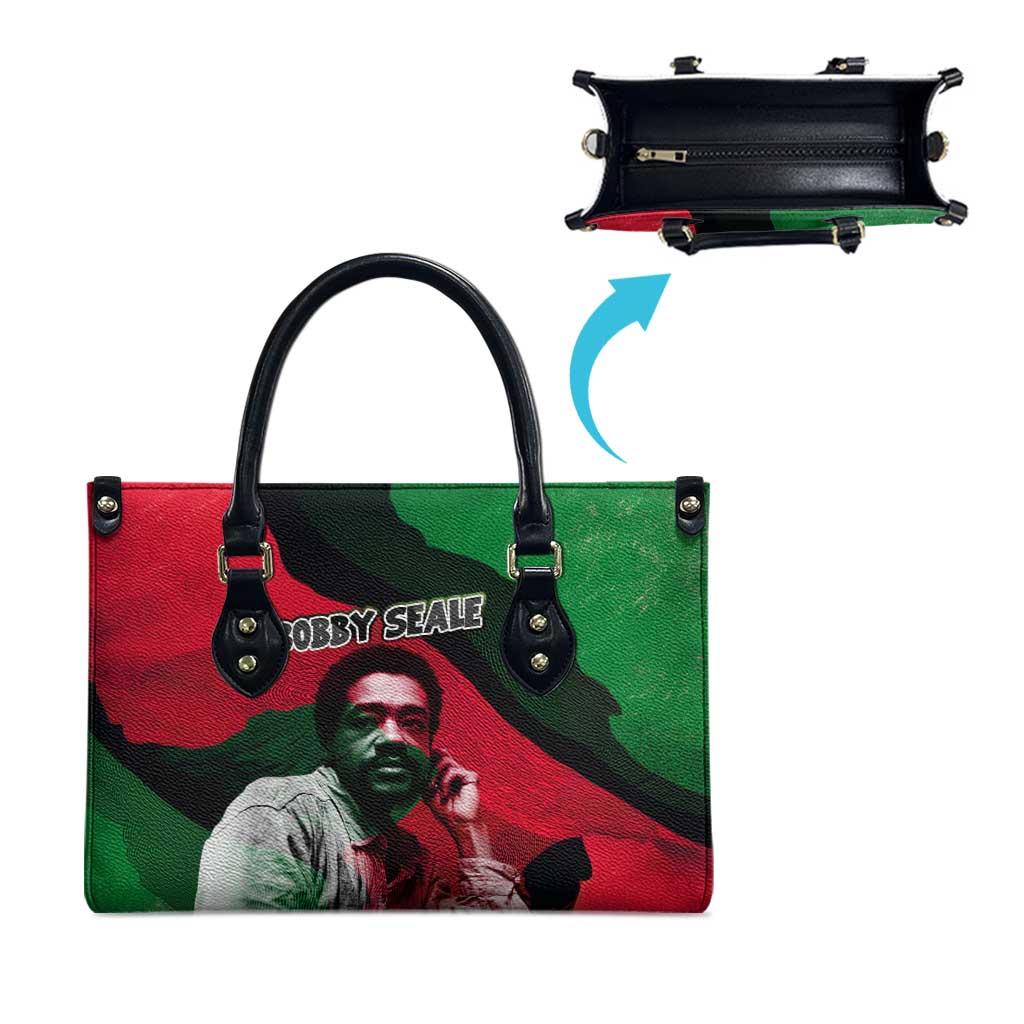 Bobby Seale Leather Bag Black Panther Logo Revolutionary Civil Rights Movement Tribute - Wonder Print Shop