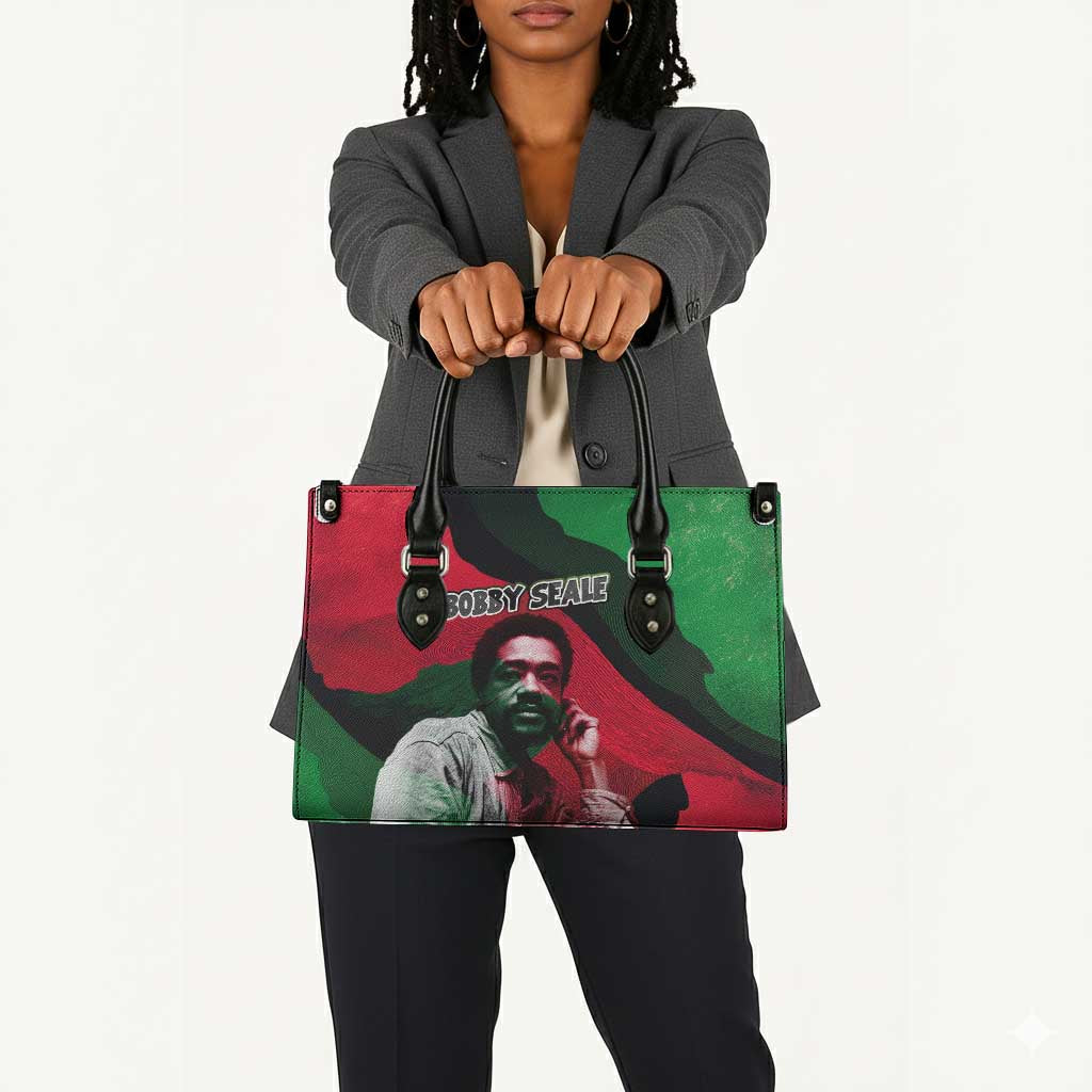 Bobby Seale Leather Bag Black Panther Logo Revolutionary Civil Rights Movement Tribute - Wonder Print Shop