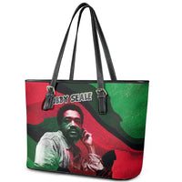 Bobby Seale Leather Tote Bag Black Panther Logo Revolutionary Civil Rights Movement Tribute - Wonder Print Shop