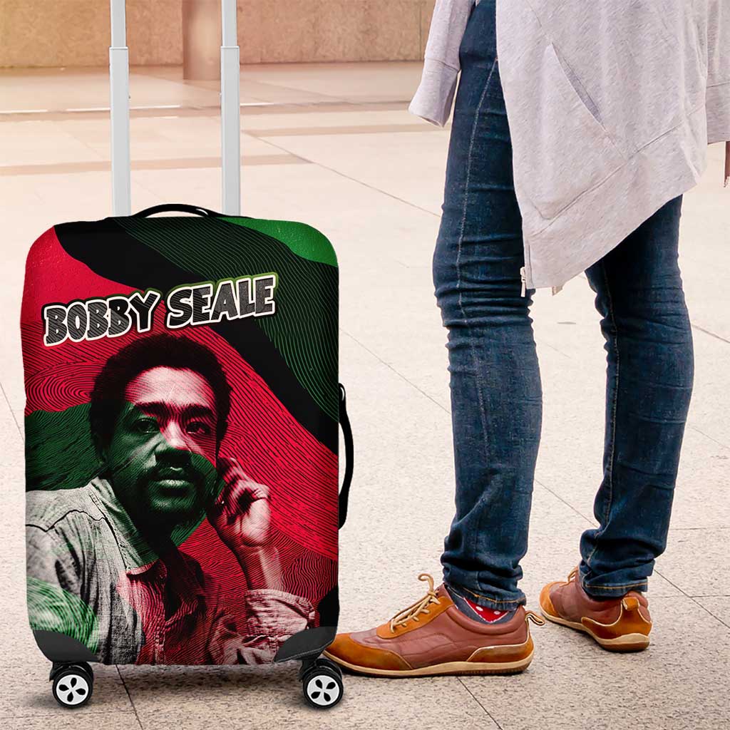 Bobby Seale Luggage Cover Black Panther Logo Revolutionary Civil Rights Movement Tribute - Wonder Print Shop
