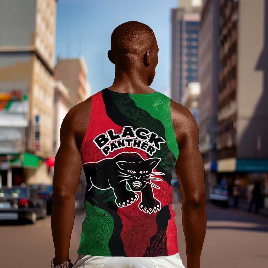 Bobby Seale Men Tank Top Black Panther Logo Revolutionary Civil Rights Movement Tribute - Wonder Print Shop