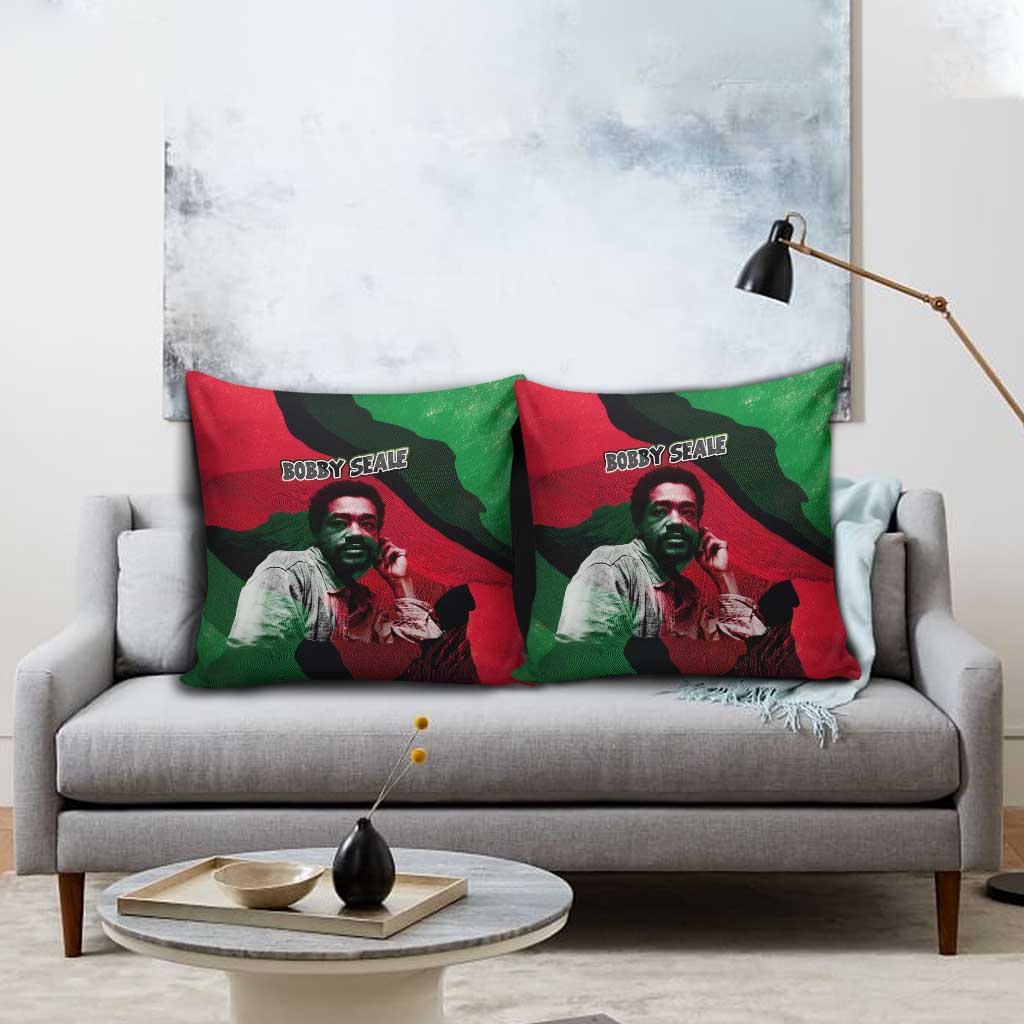 Bobby Seale Pillow Cover Black Panther Logo Revolutionary Civil Rights Movement Tribute - Wonder Print Shop