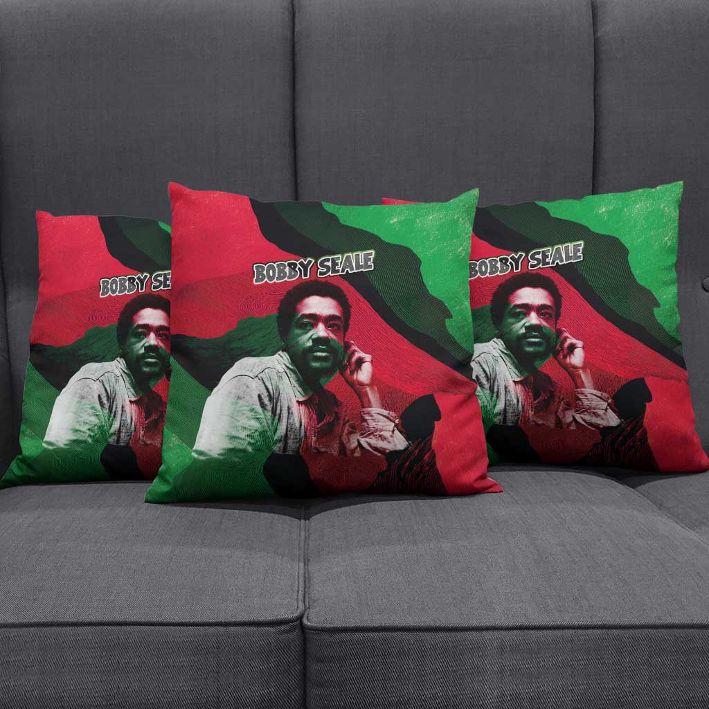 Bobby Seale Pillow Cover Black Panther Logo Revolutionary Civil Rights Movement Tribute - Wonder Print Shop