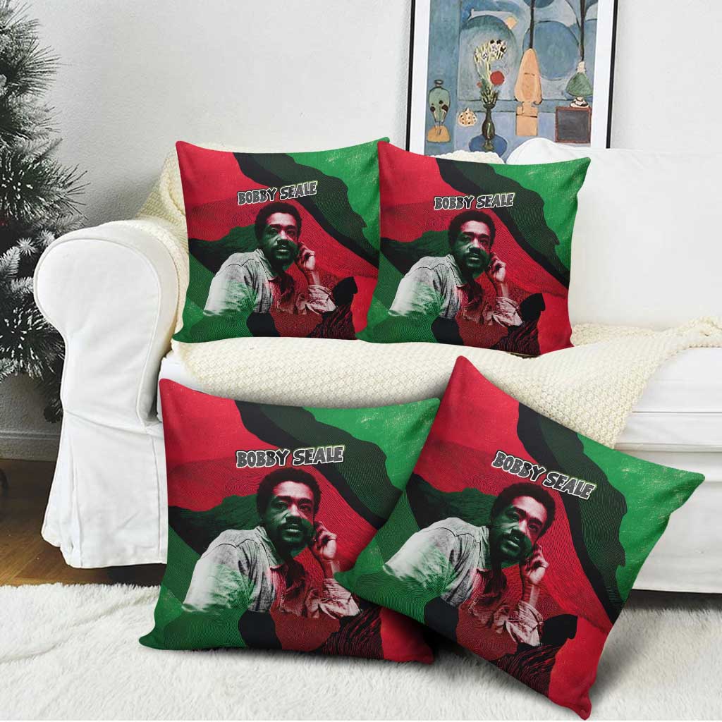 Bobby Seale Pillow Cover Black Panther Logo Revolutionary Civil Rights Movement Tribute - Wonder Print Shop