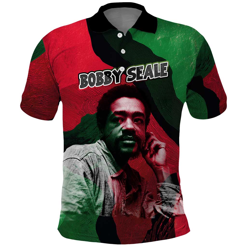 Bobby Seale Polo Shirt Black Panther Logo Revolutionary Civil Rights Movement Tribute - Wonder Print Shop