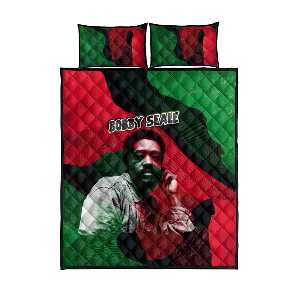 Bobby Seale Quilt Bed Set Black Panther Logo Revolutionary Civil Rights Movement Tribute - Wonder Print Shop