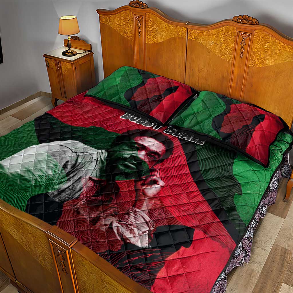 Bobby Seale Quilt Bed Set Black Panther Logo Revolutionary Civil Rights Movement Tribute - Wonder Print Shop