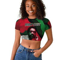 Bobby Seale Raglan Cropped T shirt Black Panther Logo Revolutionary Civil Rights Movement Tribute - Wonder Print Shop