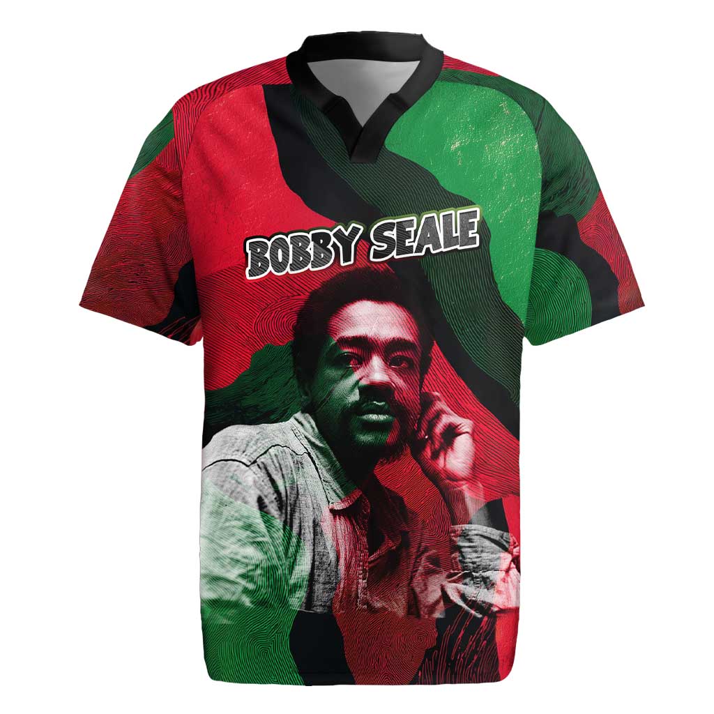 Bobby Seale Rugby Jersey Black Panther Logo Revolutionary Civil Rights Movement Tribute - Wonder Print Shop