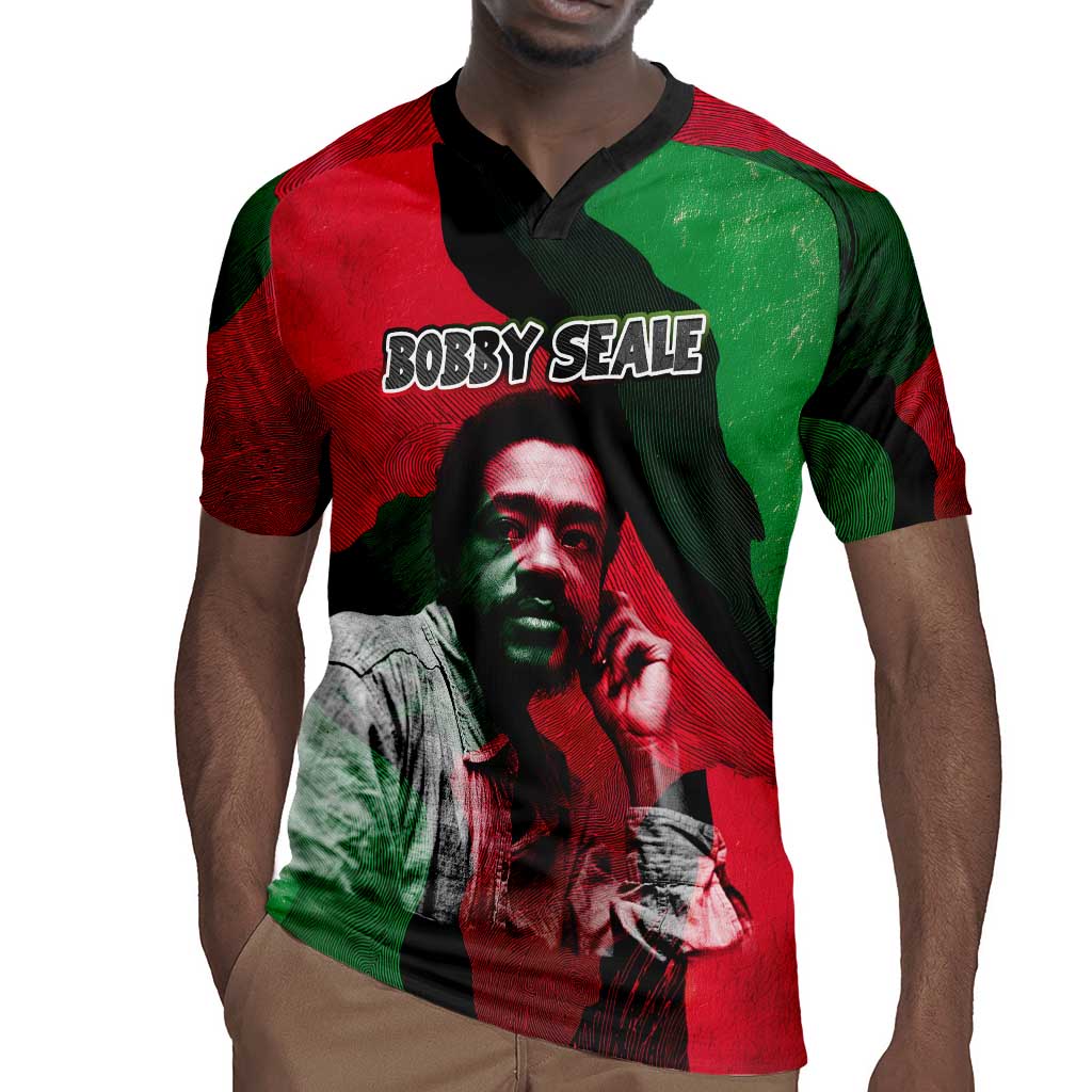 Bobby Seale Rugby Jersey Black Panther Logo Revolutionary Civil Rights Movement Tribute - Wonder Print Shop