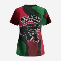 Bobby Seale Scrub Top Black Panther Logo Revolutionary Civil Rights Movement Tribute - Wonder Print Shop