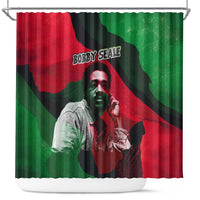 Bobby Seale Shower Curtain Black Panther Logo Revolutionary Civil Rights Movement Tribute - Wonder Print Shop
