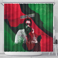 Bobby Seale Shower Curtain Black Panther Logo Revolutionary Civil Rights Movement Tribute - Wonder Print Shop