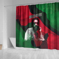 Bobby Seale Shower Curtain Black Panther Logo Revolutionary Civil Rights Movement Tribute - Wonder Print Shop