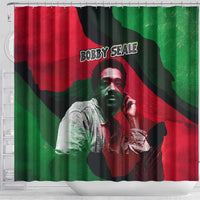 Bobby Seale Shower Curtain Black Panther Logo Revolutionary Civil Rights Movement Tribute - Wonder Print Shop