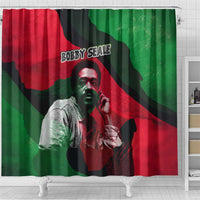 Bobby Seale Shower Curtain Black Panther Logo Revolutionary Civil Rights Movement Tribute - Wonder Print Shop