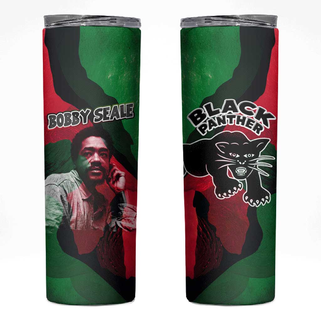 Bobby Seale Skinny Tumbler Black Panther Logo Revolutionary Civil Rights Movement Tribute - Wonder Print Shop